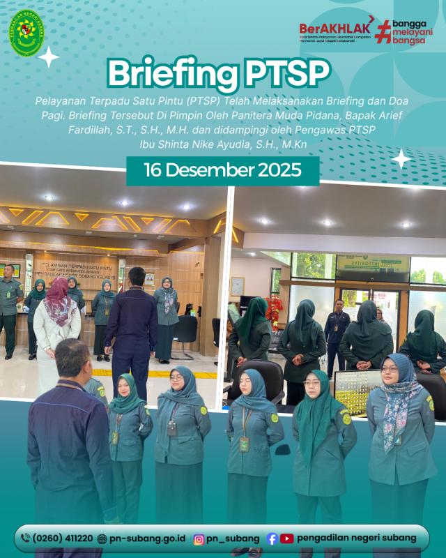Briefing Pagi Briefing Pagi