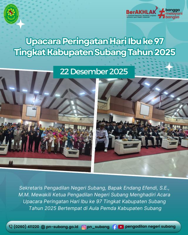 Upacara Peringatan Hari Ibu ke 97 Upacara Peringatan Hari Ibu ke 97
