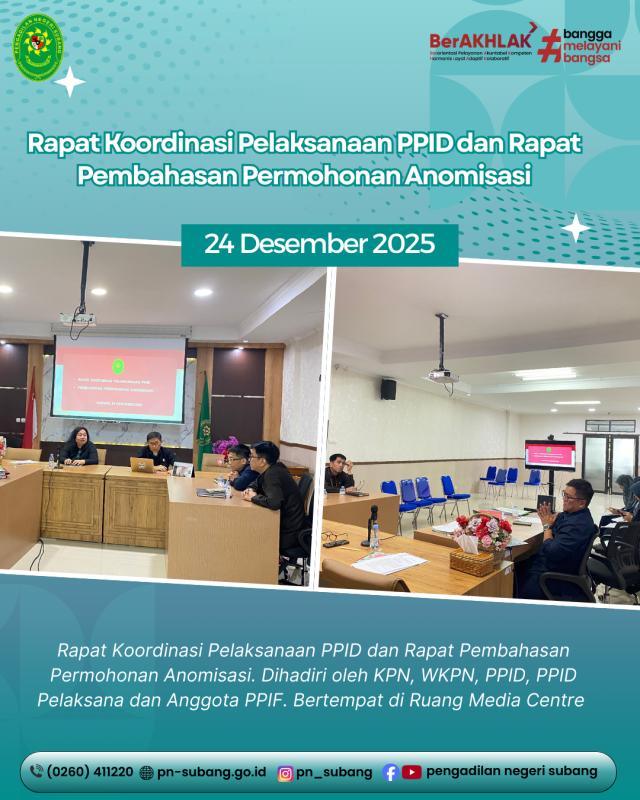 Rapat koordinasi Pelaksanaan PPID Rapat koordinasi Pelaksanaan PPID