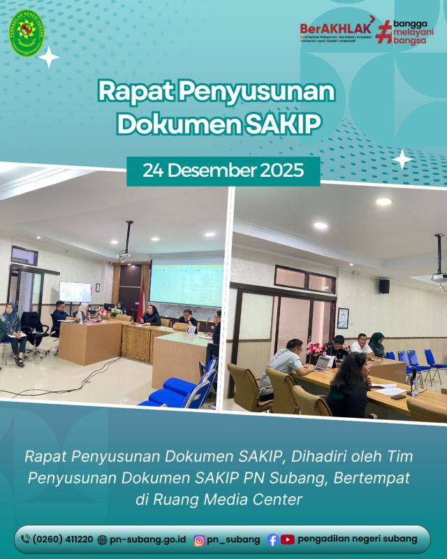 Rapat Penyusunan Dokumen SAKIP Rapat Penyusunan Dokumen SAKIP