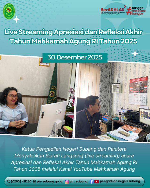 Refleksi Akhir Tahun 2025bMahkamah Agung Refleksi Akhir Tahun 2025bMahkamah Agung