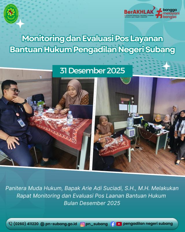 Monev POSBAKUM PN Subang Monev POSBAKUM PN Subang