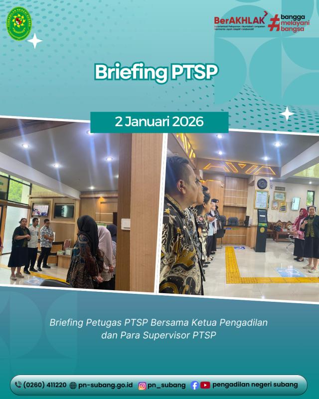 Briefing Petugas PTSP Briefing Petugas PTSP