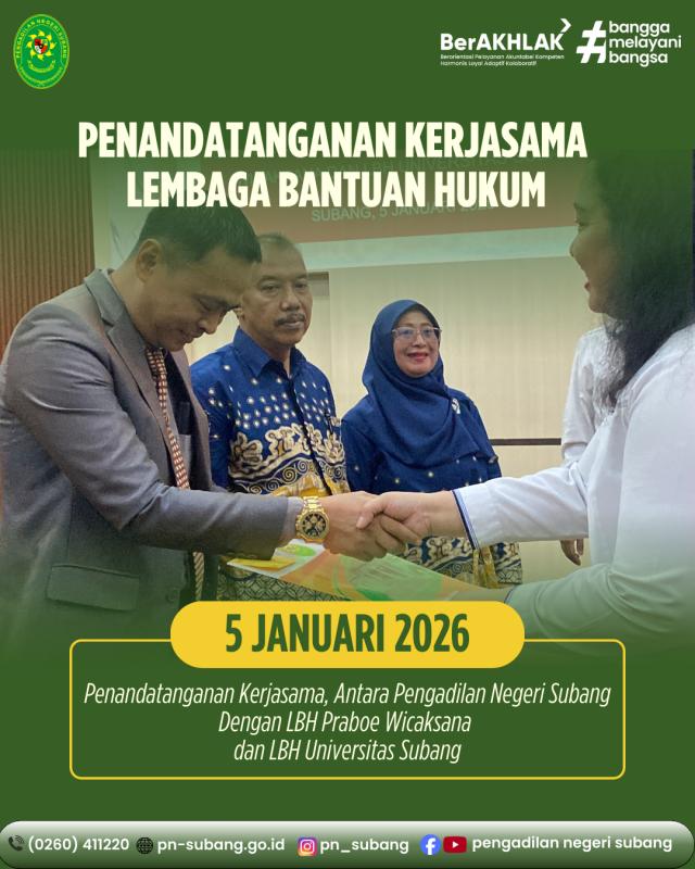 Penandatangan Kerjasama Lembaga Bantuan Hukum Penandatangan Kerjasama Lembaga Bantuan Hukum