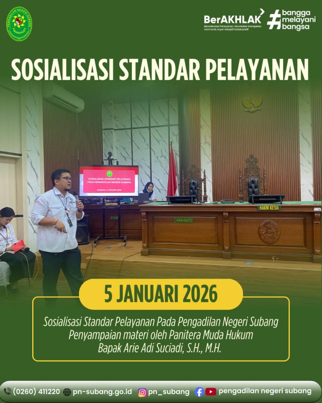 Sosialisasi Standar Pelayanan Sosialisasi Standar Pelayanan