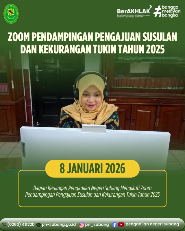 Zoom Pendampingan Pengajuan Susulan dan Kekurangan Tukin Th. 2025 Zoom Pendampingan Pengajuan Susulan dan Kekurangan Tukin Th. 2025