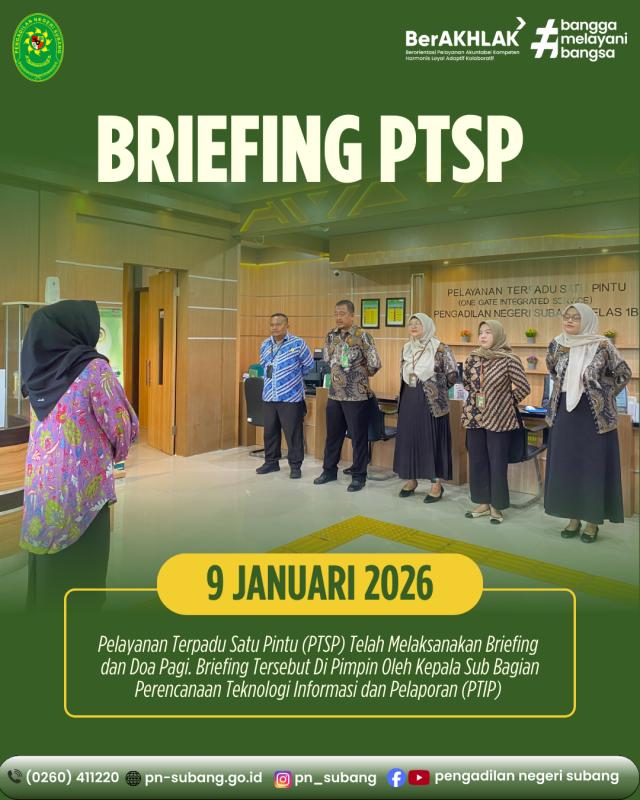 Briefing PTSP Briefing PTSP