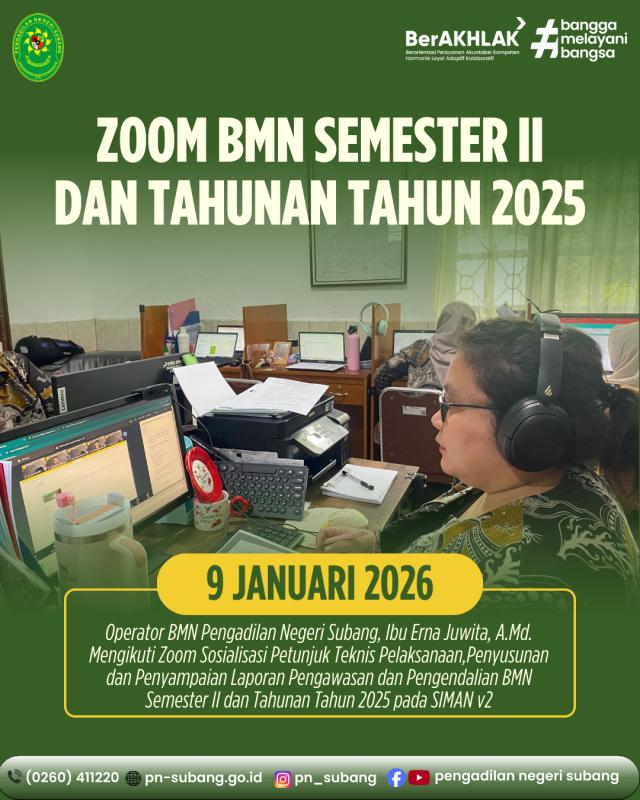 Zoom BMN Semester II dan Tahunan Semester II Th 2025 Zoom BMN Semester II dan Tahunan Semester II Th 2025