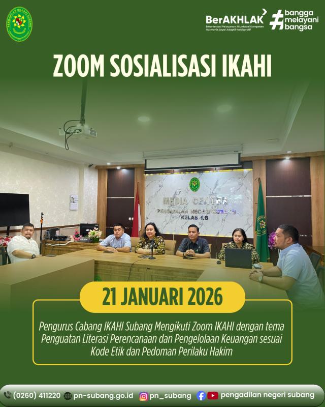 Zoom Sosialisasi IKAHI Zoom Sosialisasi IKAHI