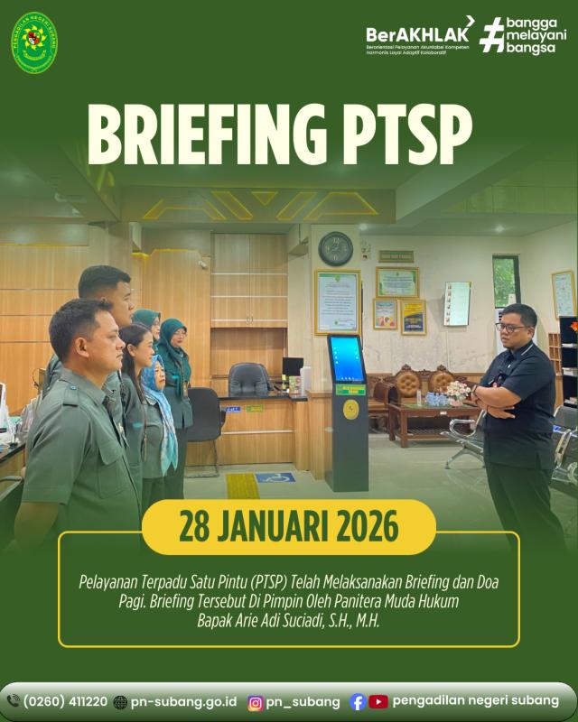 Briefing PTSP Briefing PTSP