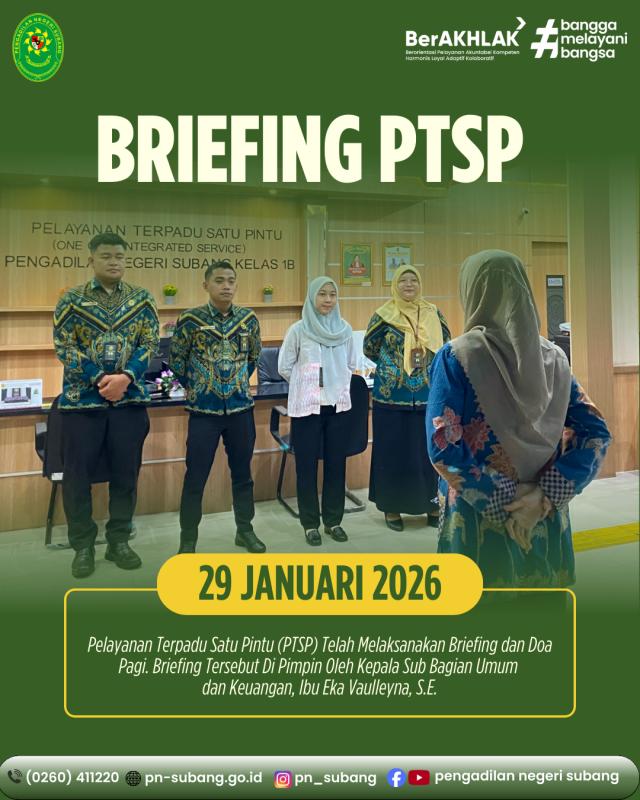 Briefing PTSP Briefing PTSP
