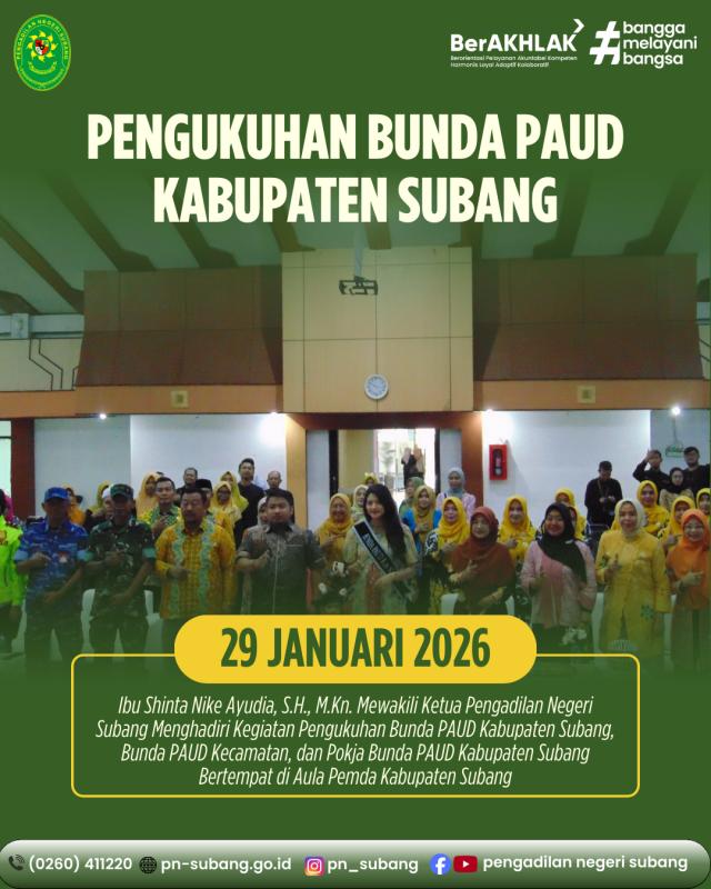 Penukuhan Bunda PAUD Kab. Subang Penukuhan Bunda PAUD Kab. Subang