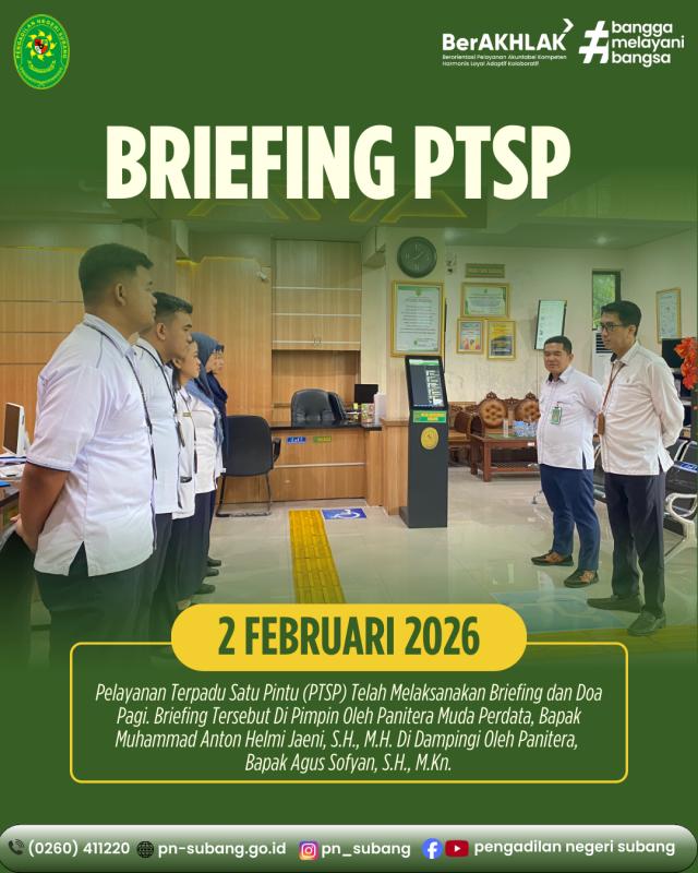 Briefing PTSP Briefing PTSP