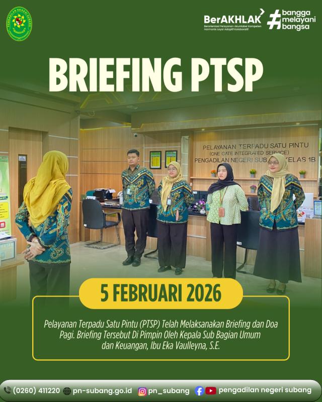 Briefing PTSP Briefing PTSP