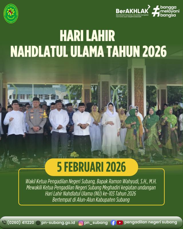 Hari Lahir Nahdlatul Ulama Tahun 2026 Hari Lahir Nahdlatul Ulama Tahun 2026