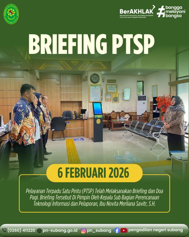 Briefing PTSP Briefing PTSP