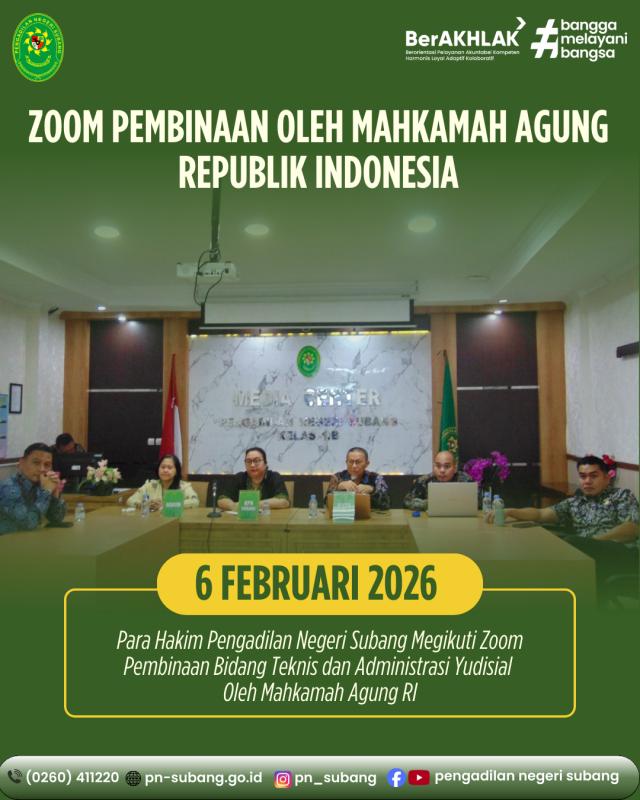Zoom Pembinaan oleh Mahkamah Agung RI Zoom Pembinaan oleh Mahkamah Agung RI