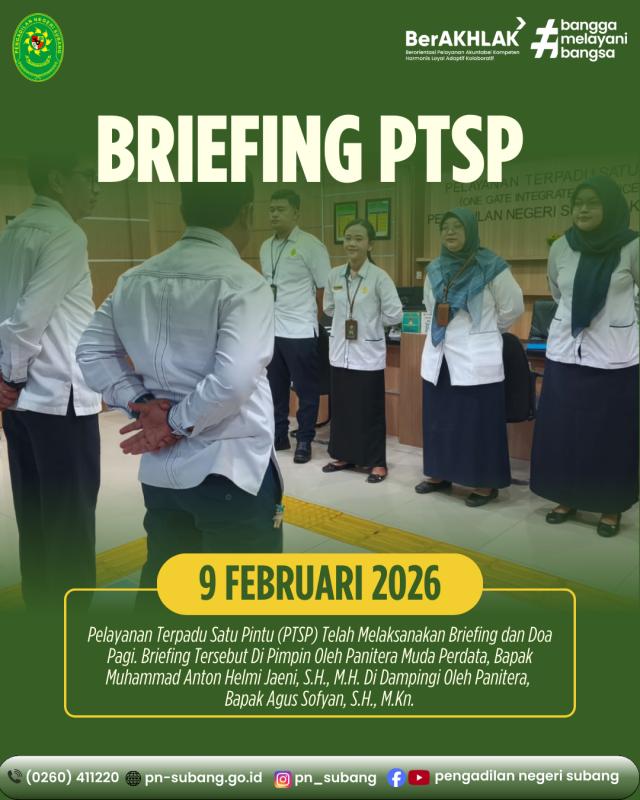 Briefing PTSP Briefing PTSP