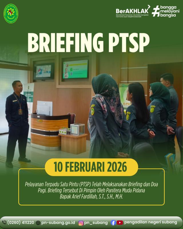 Briefing PTSP Briefing PTSP