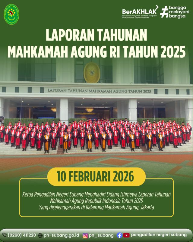 Laporan Tahunan Mahkamah Agung RI Laporan Tahunan Mahkamah Agung RI