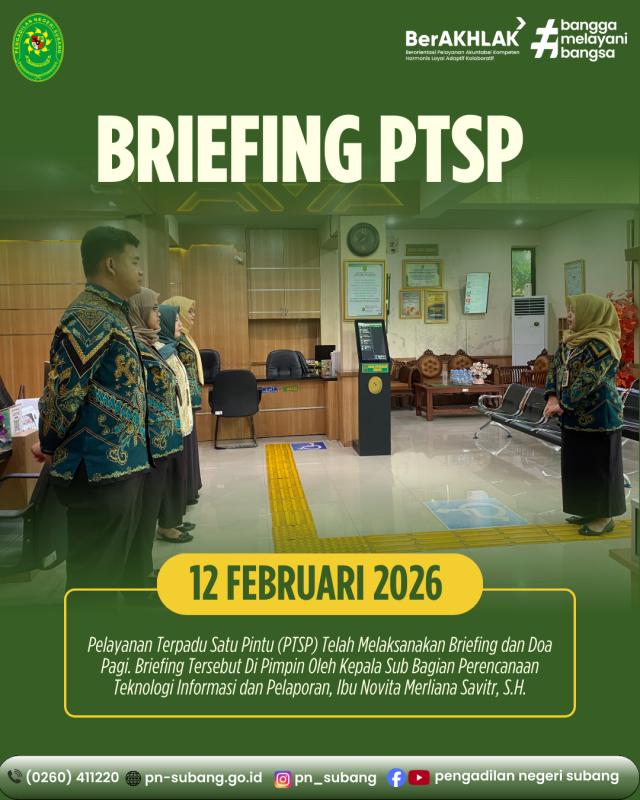 Briefing PTSP Briefing PTSP