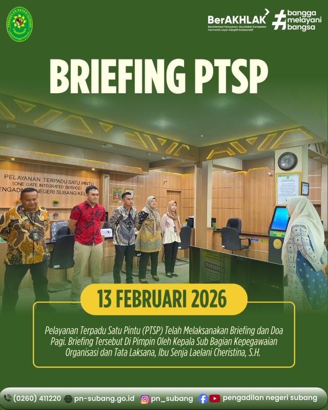 Briefing PTSP Briefing PTSP