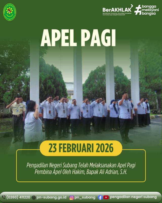Apel Pagi Apel Pagi