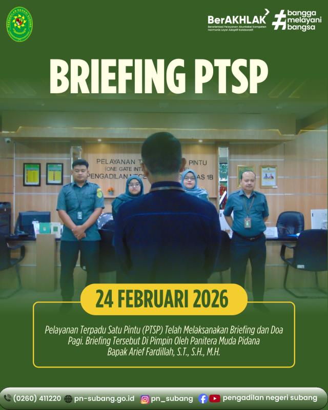 Briefing PTSP Briefing PTSP