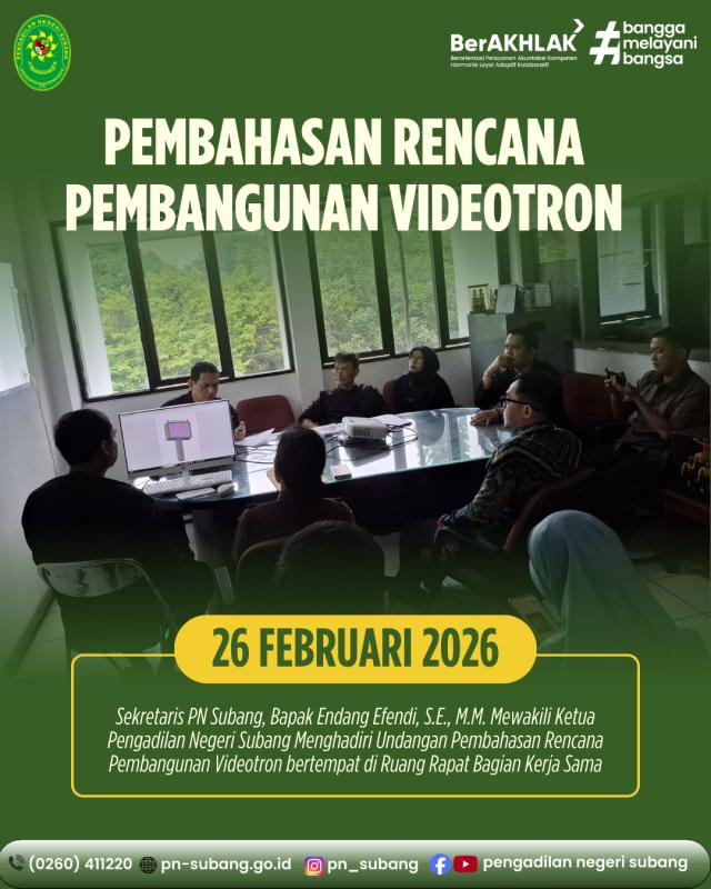 Pembahasan Pembangunan Videotron Pembahasan Pembangunan Videotron