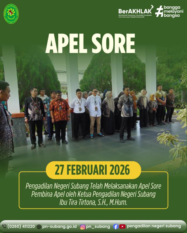 Apel Sore Apel Sore