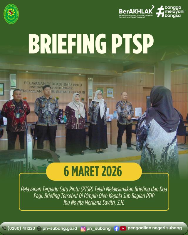 Briefing PTSP Briefing PTSP