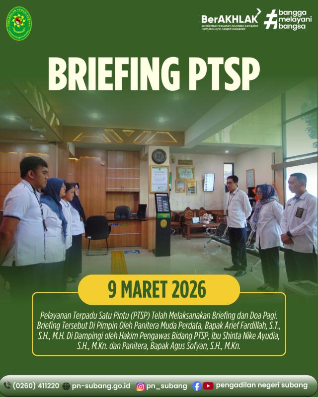 Briefing PTSP Briefing PTSP