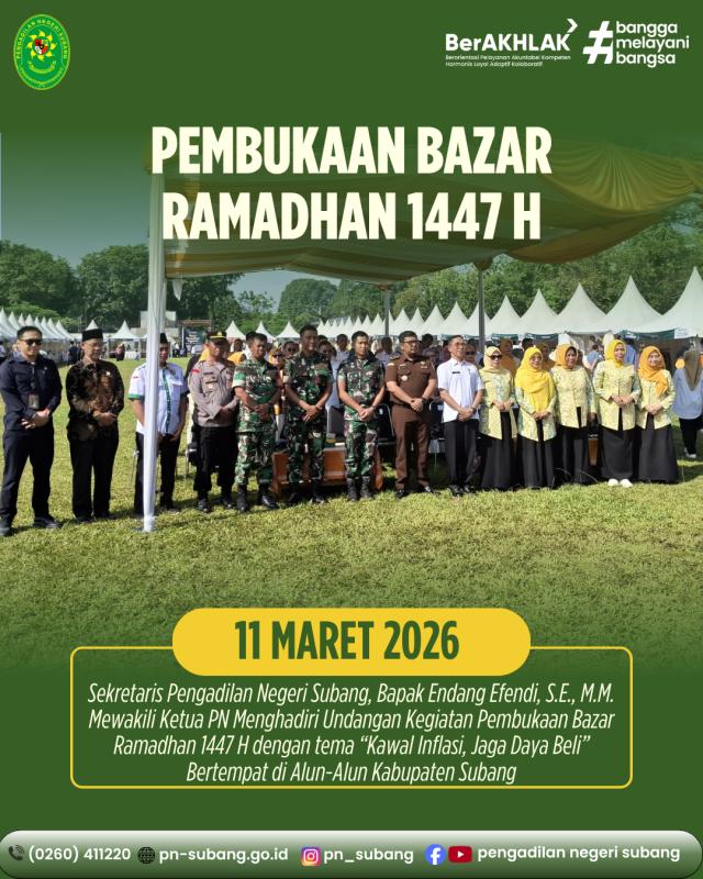Pembuaan Bazar Ramadhan 1447H Pembuaan Bazar Ramadhan 1447H