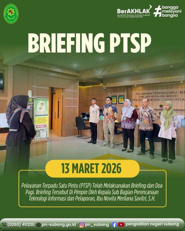 Briefing PTSP Briefing PTSP