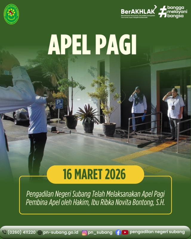 Apel Pagi Apel Pagi