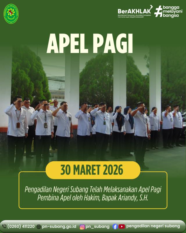 Apel Pagi Apel Pagi
