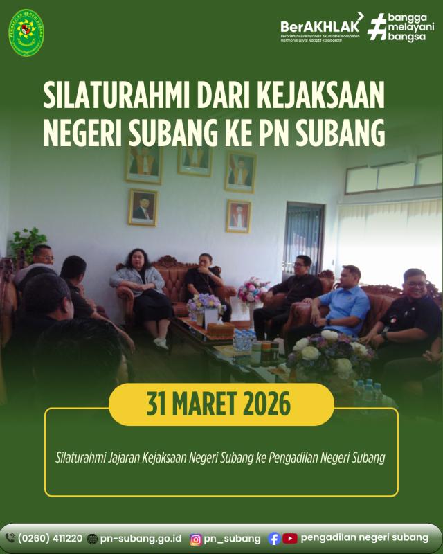 Silaturahmi dari Kejaksaan Subang Silaturahmi dari Kejaksaan Subang