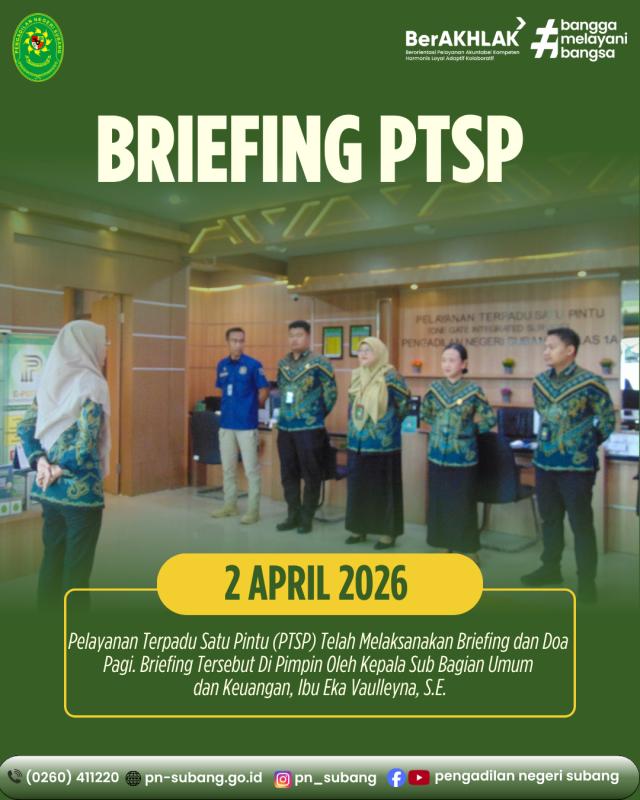 Briefing PTSP Briefing PTSP