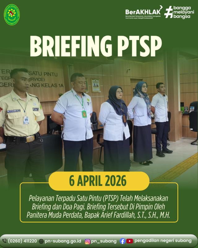 Briefing PTSP Briefing PTSP