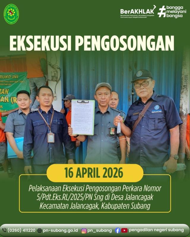 Eksekusi Pengosongan Eksekusi Pengosongan