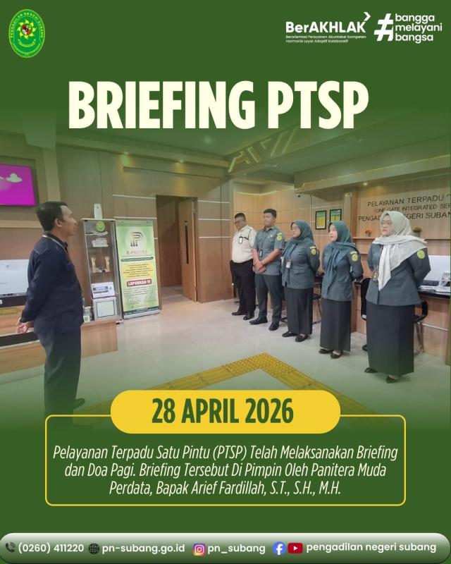 Briefing PTSP Briefing PTSP