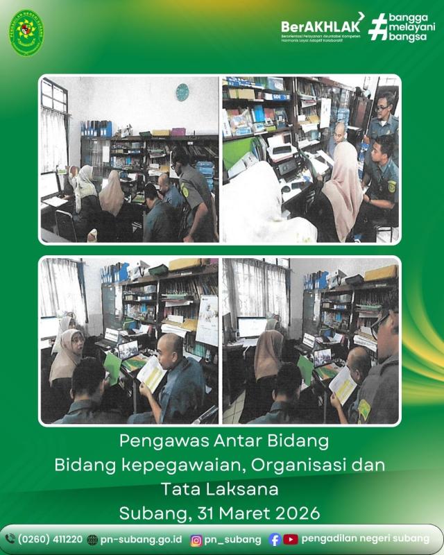 Pengawasan Antar Bidang