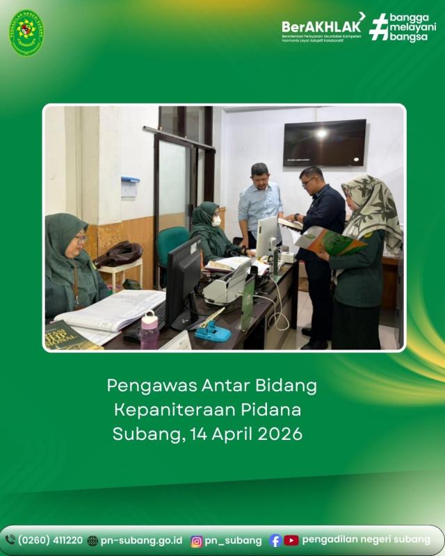 Pengawasan Antar Bidang