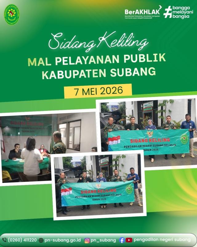 Sidang Keliling di MPP Subang Sidang Keliling di MPP Subang