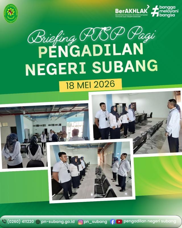 Briefing PTSP Pagi Briefing PTSP Pagi