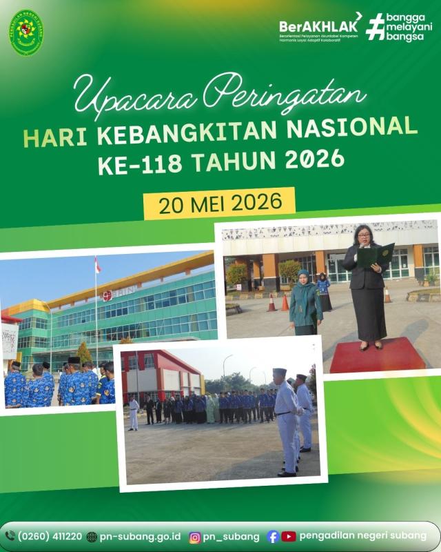 Upacara Peringatan Hari Kebangkitan Nasional Upacara Peringatan Hari Kebangkitan Nasional