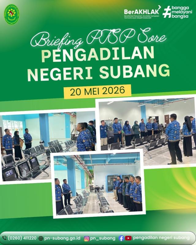 Briefing PTSP Sore Briefing PTSP Sore