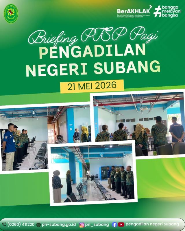 Briefing PTSP Pagi Briefing PTSP Pagi