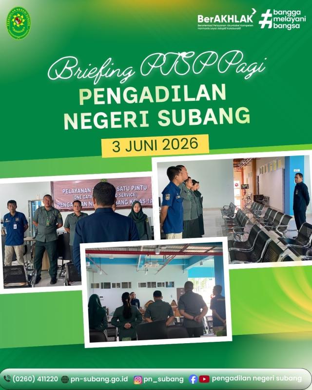 Briefing PTSP Pagi Briefing PTSP Pagi