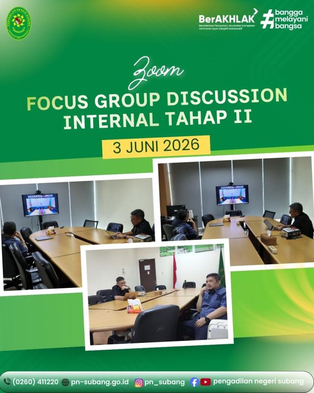 FGD Internal Tahap II FGD Internal Tahap II